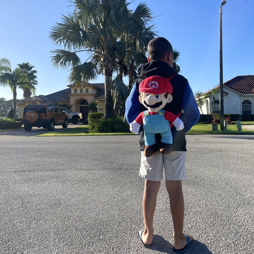 Nintendo Super Mario 🔥 Plush Large 20" Backpack Bag NWT - Picture 2 of 8
